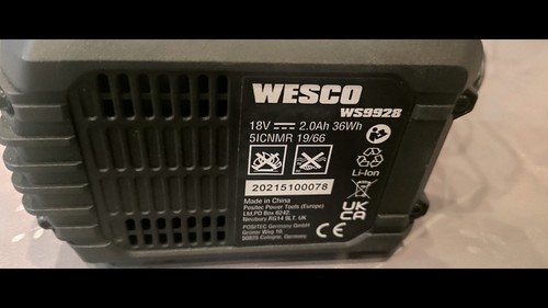 Wesco 18v 0ah - 18v, li-ion