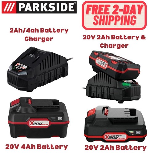 Parkside 20v 2ah 4ah battery - 4ah, &