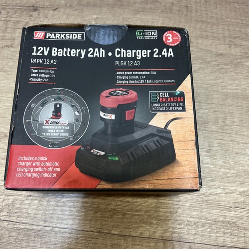 Parkside 12v 2ah battery and - 12v,