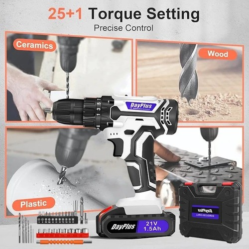Cordless drill set 21v 5ah - drill,