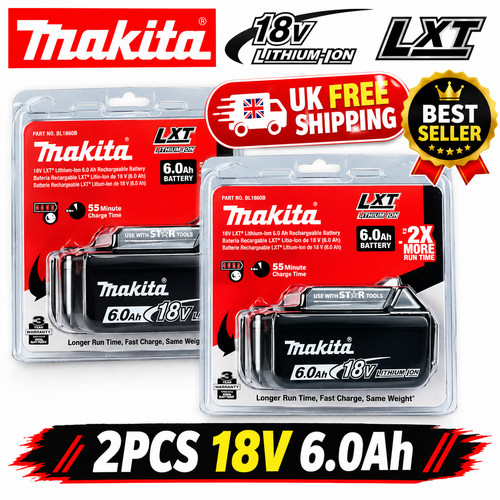 Genuine makita 6ah 18v - 2x,